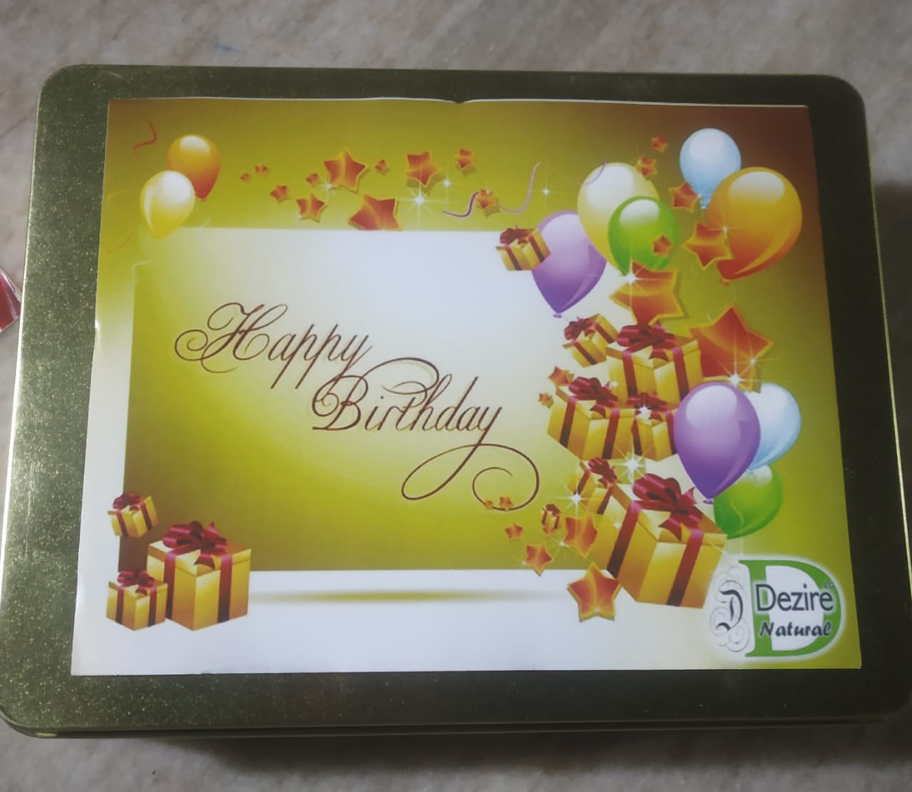 Happy Birthday Celebration Plum Cake Gift Box
